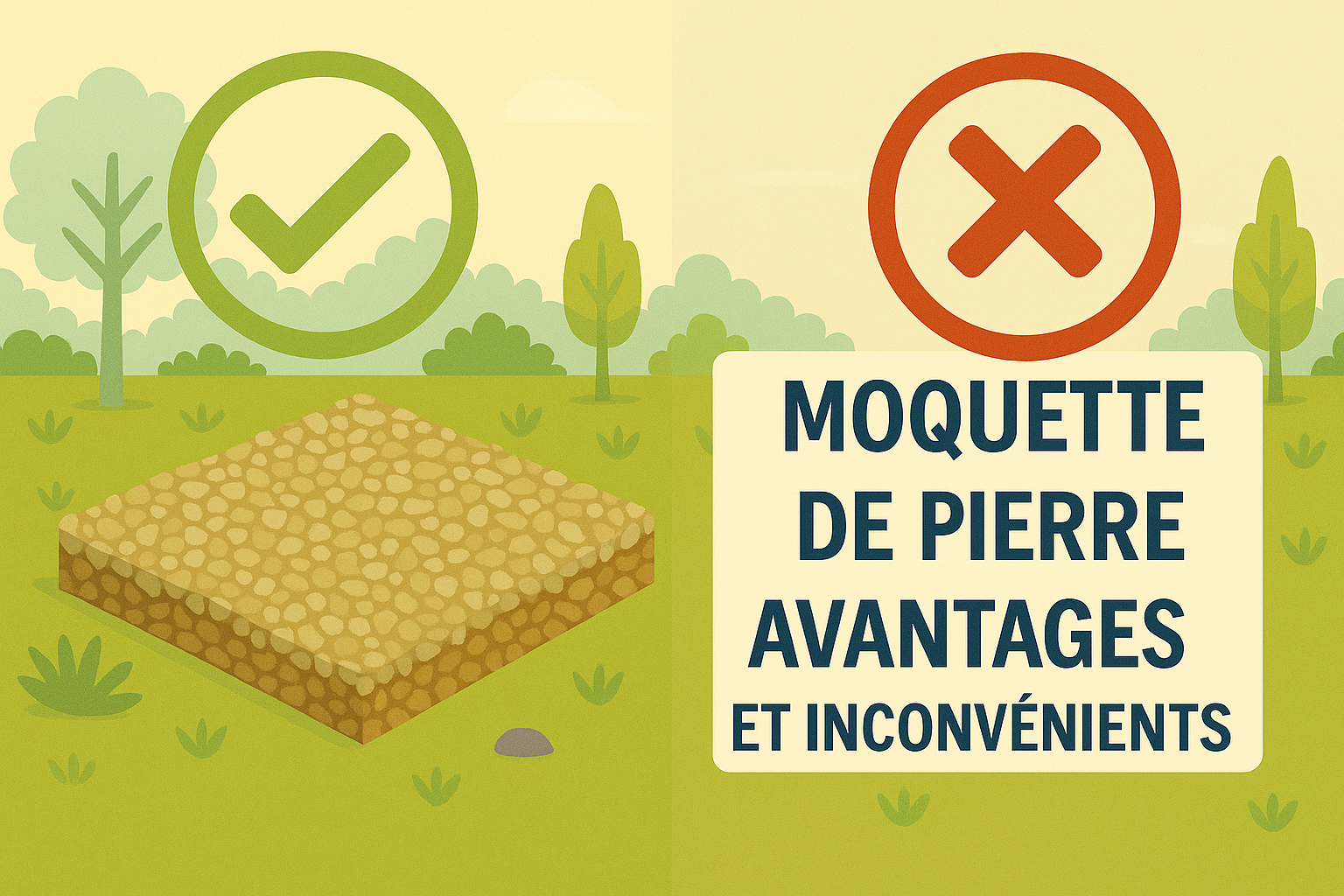Quels sont les avantages et inconvénients de la moquette de pierre ?
