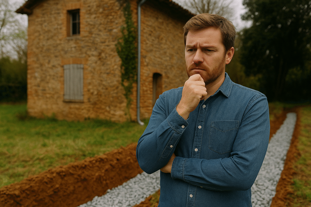 coûts complémentaires du drainage d'une maison ancienne