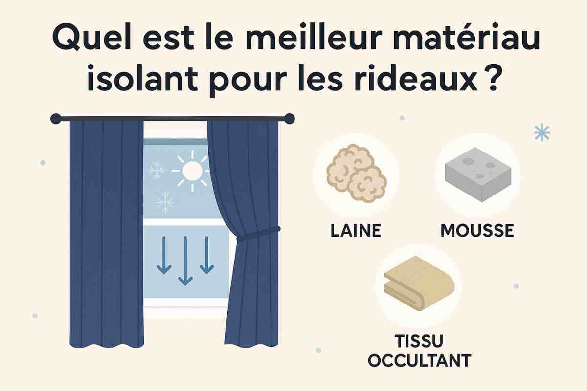 Quel est le meilleur matériau isolant pour les rideaux ?