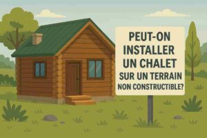 chalet sur terrain non constructible
