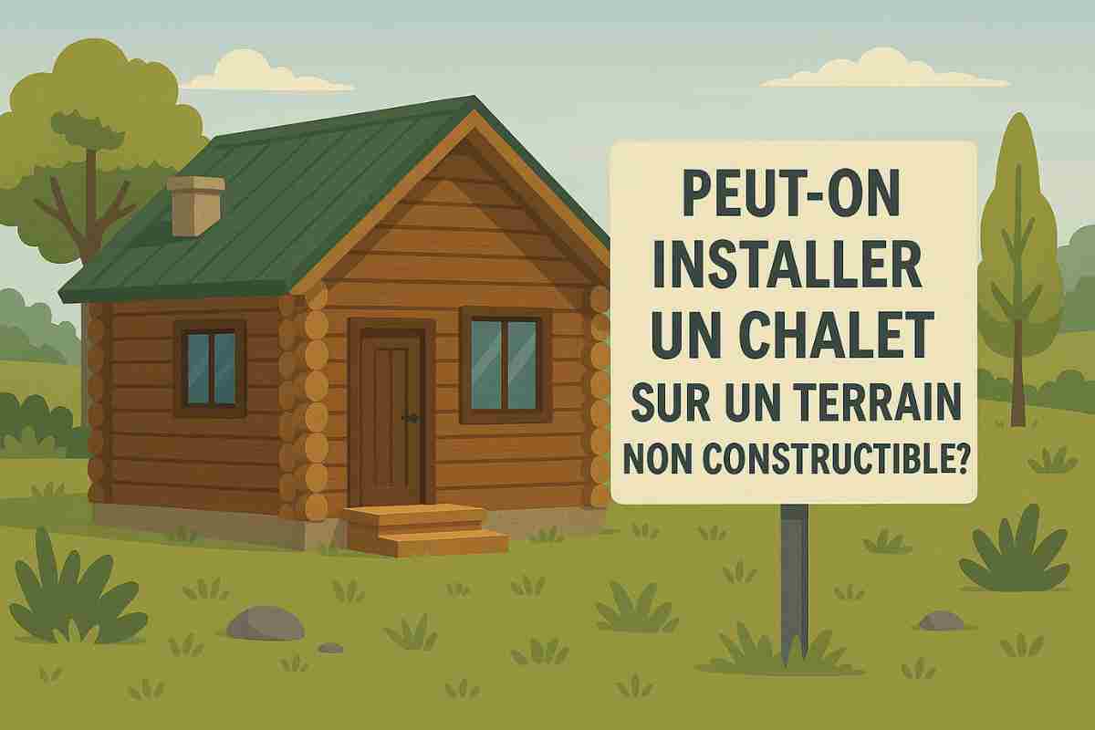 Peut-on installer un chalet sur un terrain non constructible ?