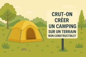 créer un camping sur terrain non constructible