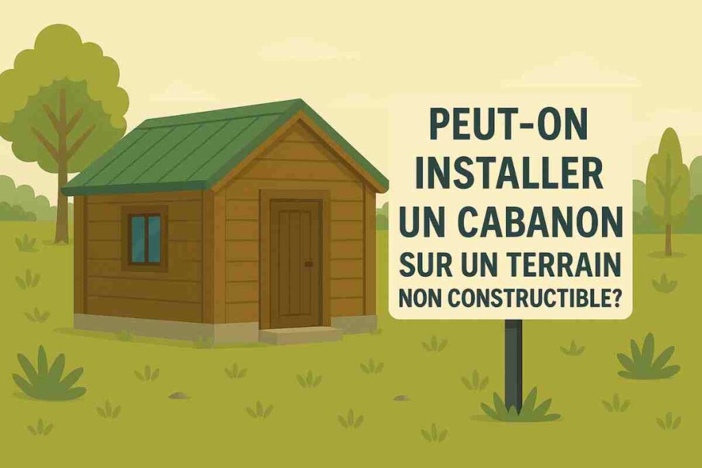 peut on installer un cabanon sur terrain non constructible