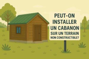 peut on installer un cabanon sur terrain non constructible