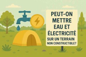 peut on mettre eau et électricité sur un terrain non constructible