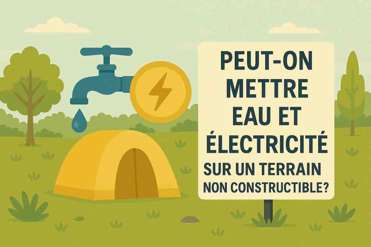Peut-on mettre eau et électricité sur un terrain non constructible en France ?