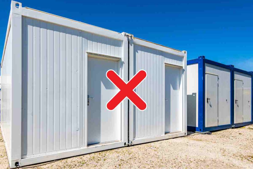 peut on poser un container sur un terrain non constructible ou c'est interdit ?