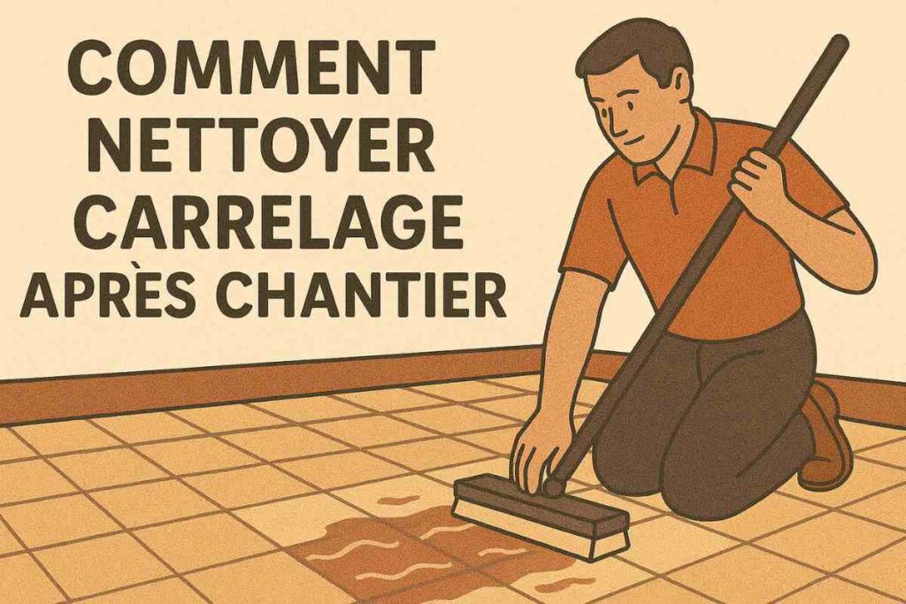 comment nettoyer carrelage après chantier