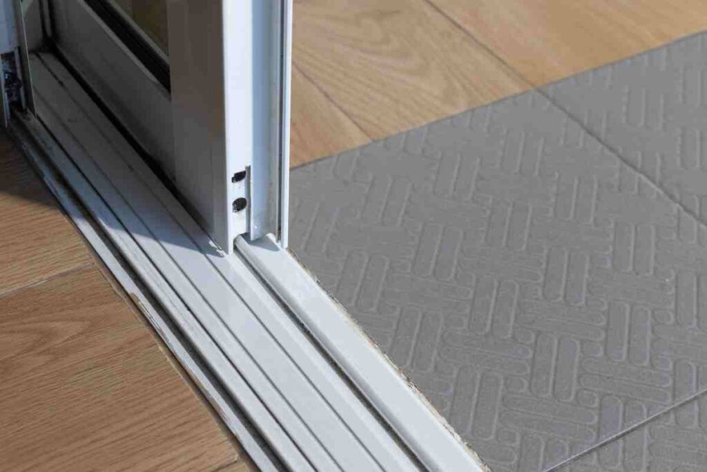 seuil de porte d'entrée rénovation