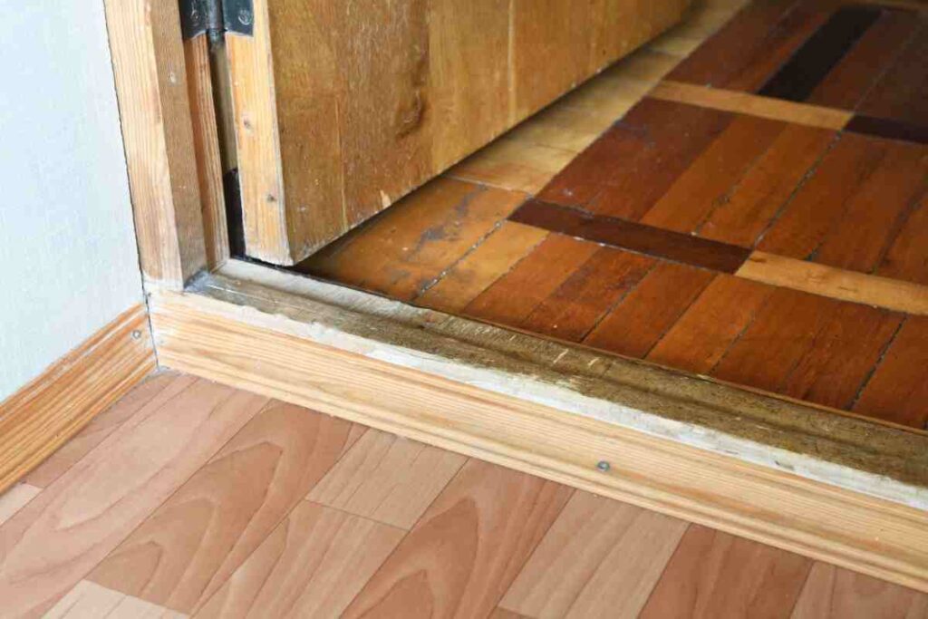 seuil de porte d'entrée rénovation