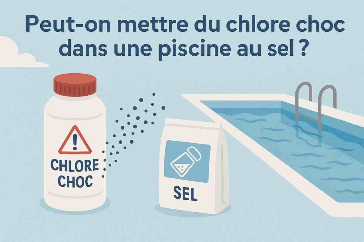 Peut-on mettre du chlore choc dans une piscine au sel ?