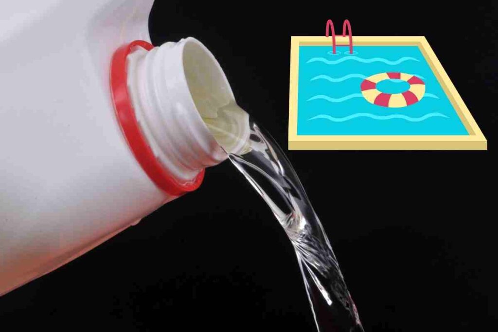 l'eau de javel n'est pas adaptée pour traiter une piscine