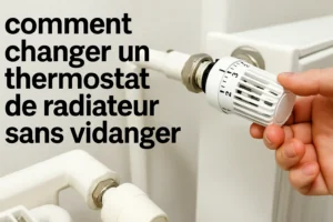 comment changer un thermostat de radiateur sans vidanger