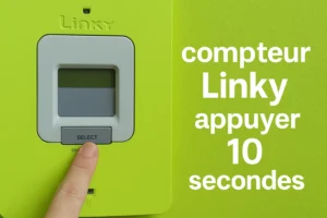 compteur linky appuyer 10 secondes