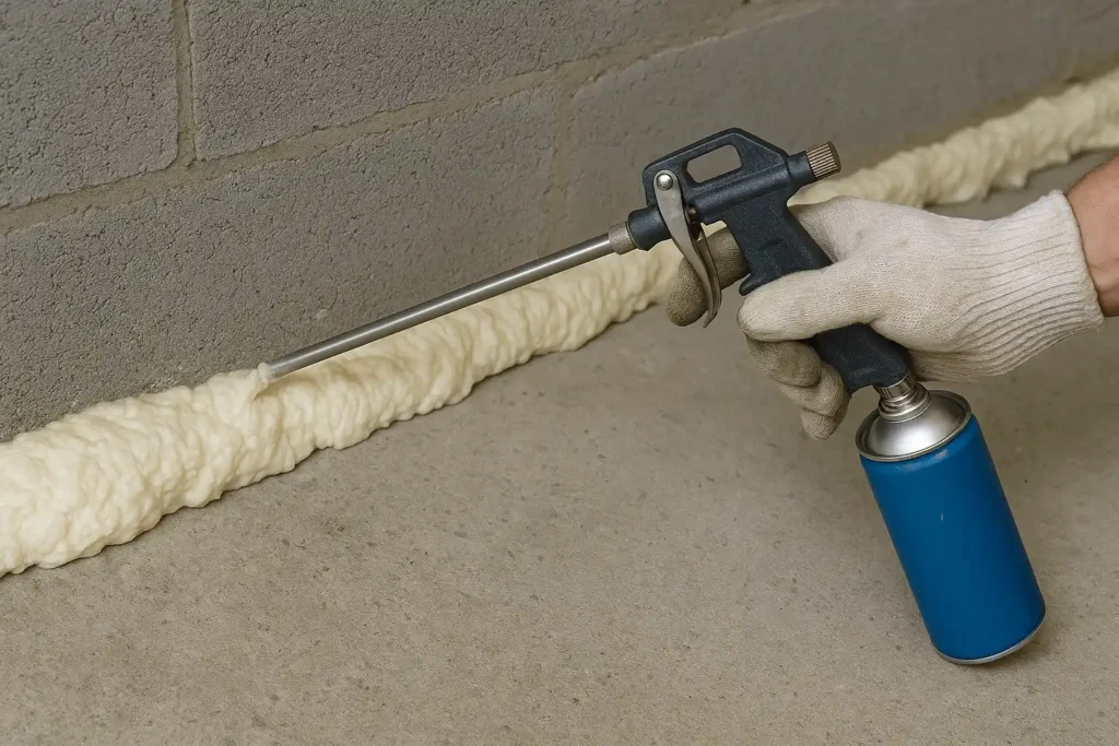 isolation mousse polyuréthane projetée faire soi mêm