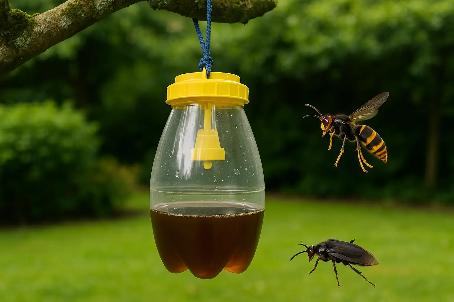 Lemotoy Lot De 2 Pièges Frelon Asiatique Solaires Suspendus Avec