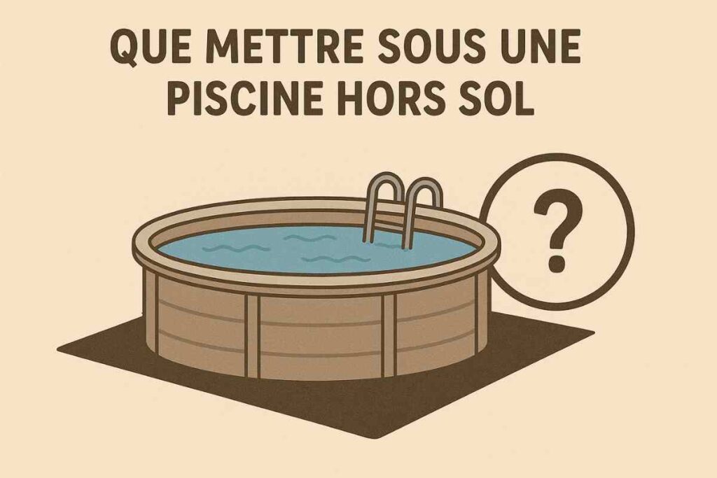 que mettre sous une piscine hors sol