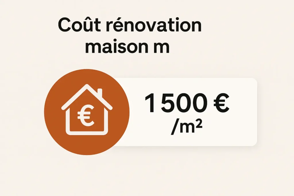 cout renovation maison m2