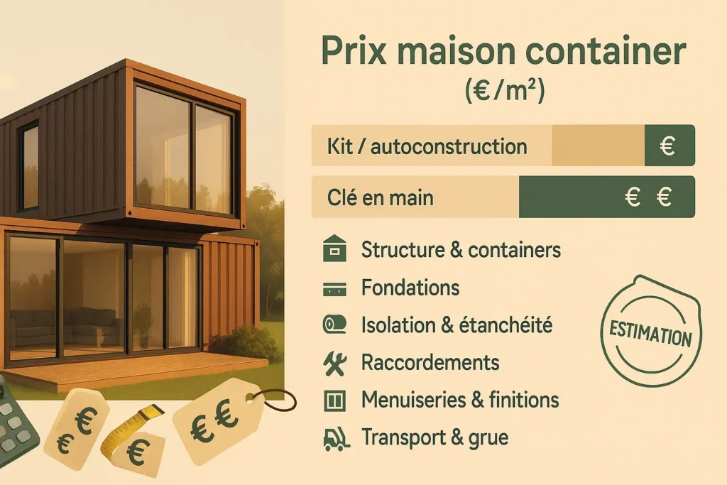 prix maisons containers