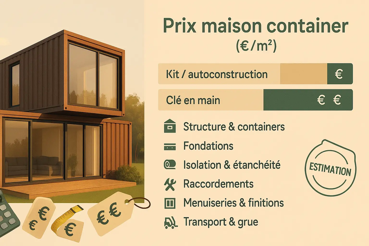 Cout Dune Maison Container