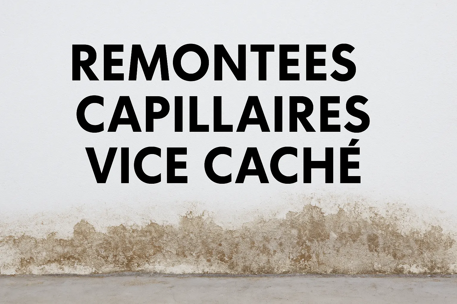 Remontées capillaires : peut-on invoquer le vice caché lors d’un achat immobilier ?