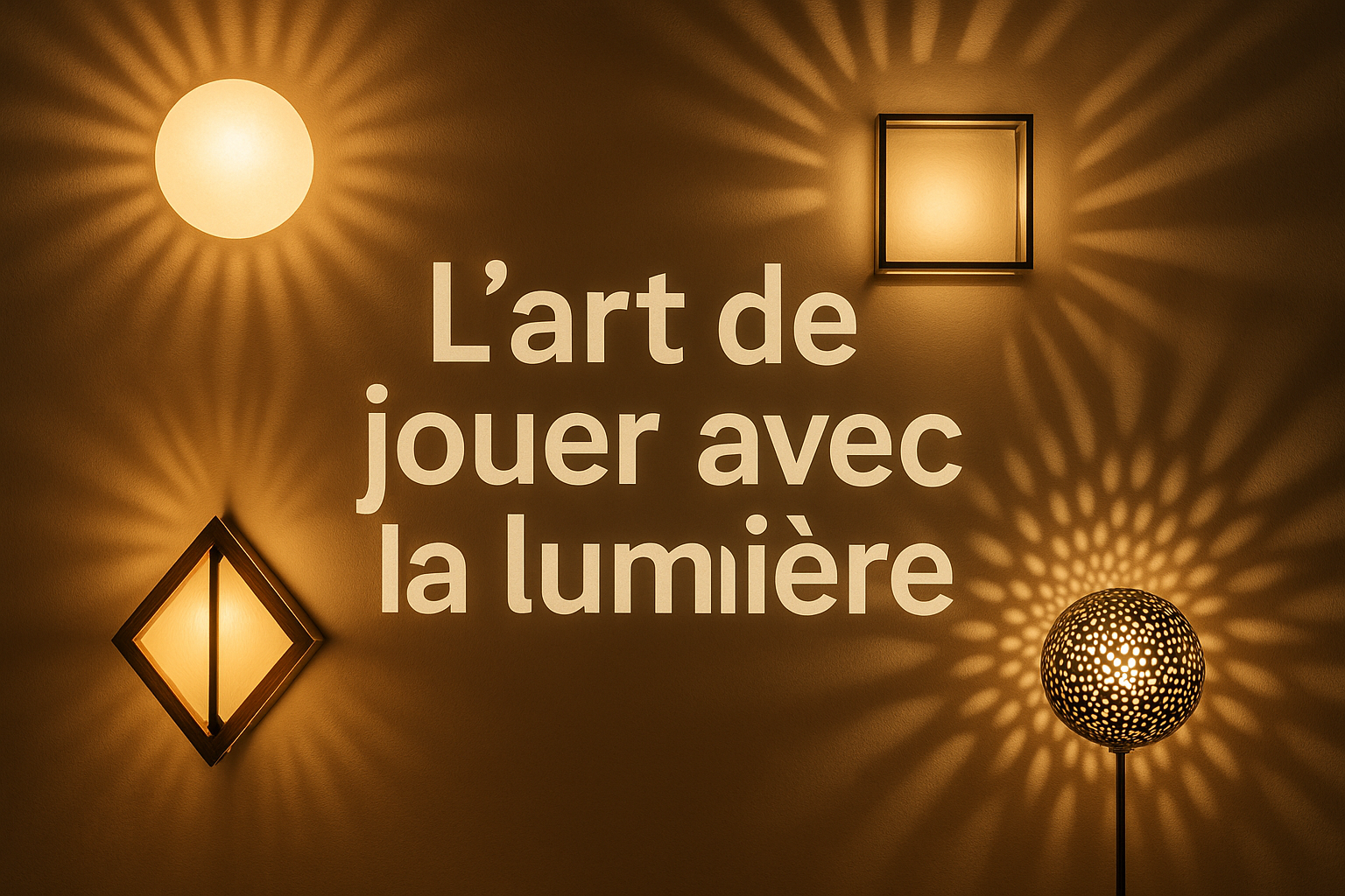 L’art de jouer avec la lumière : les objets qui transforment vos murs