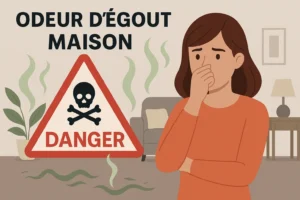 odeur d'égout maison danger