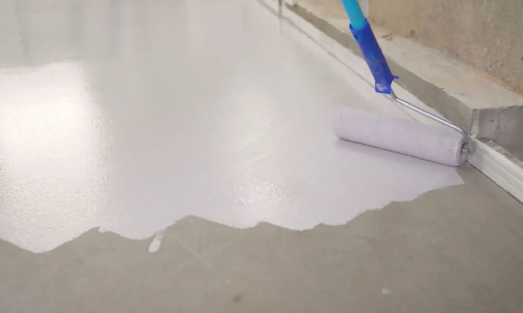 peinture d’un sol ou mur en béton