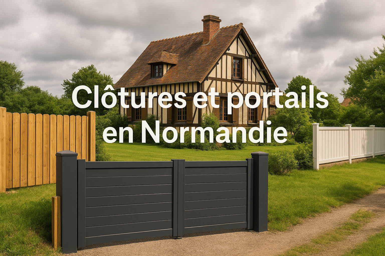 La pose de clôtures et de portails en Normandie : guide complet pour un extérieur sécurisé