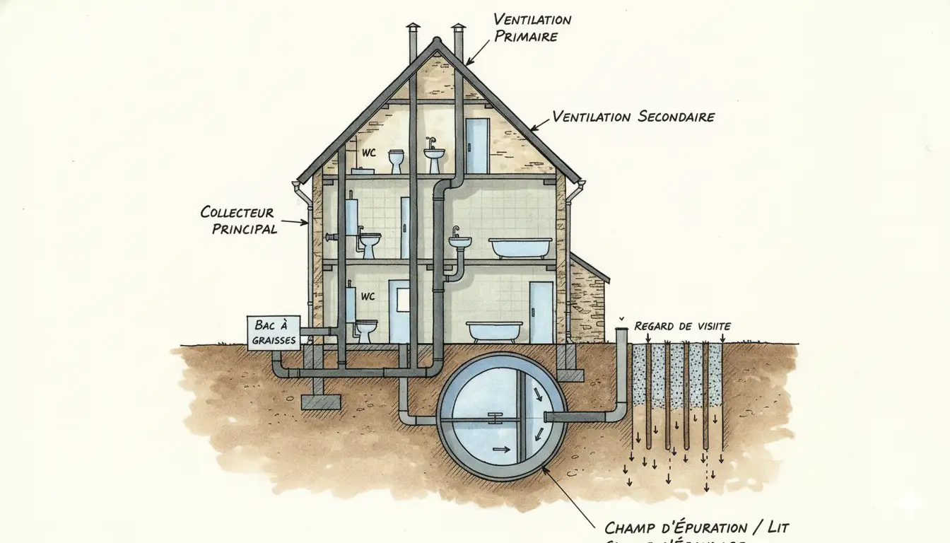 Combien faire l&rsquo;évacuation des eaux usées pour une maison ancienne ?