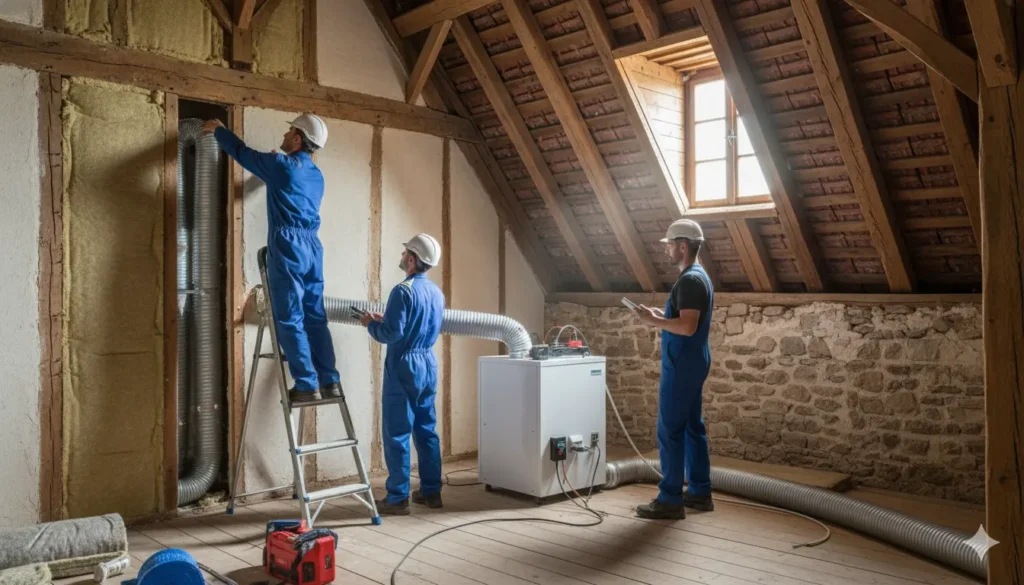 l'installation d'une VMI en maison ancienne
