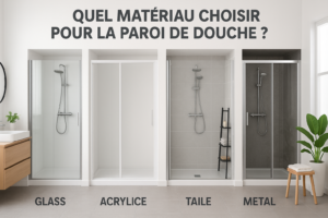 Matériau paroi de douche exemples modernes