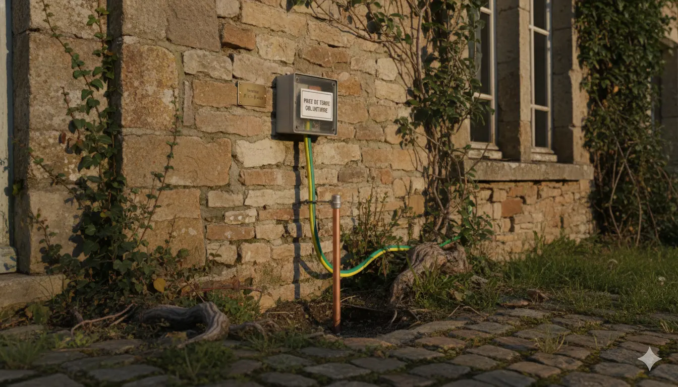 Est-ce que la prise de terre est obligatoire dans une maison ancienne ?