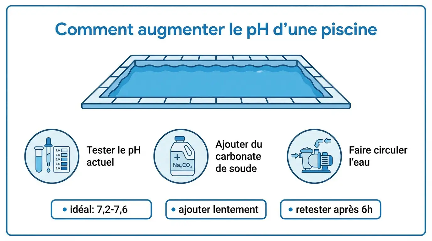 Comment augmenter le pH d&rsquo;une piscine naturellement et efficacement ?