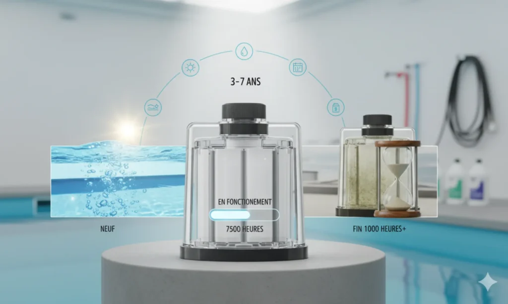 durée de vie cellule électrolyseur piscine