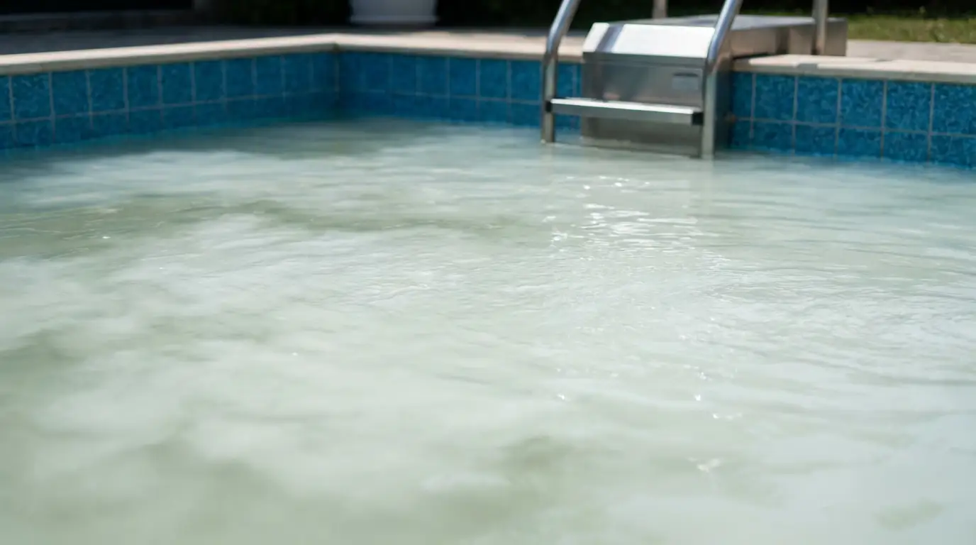 Eau piscine laiteuse : peut-on se baigner sans danger ?