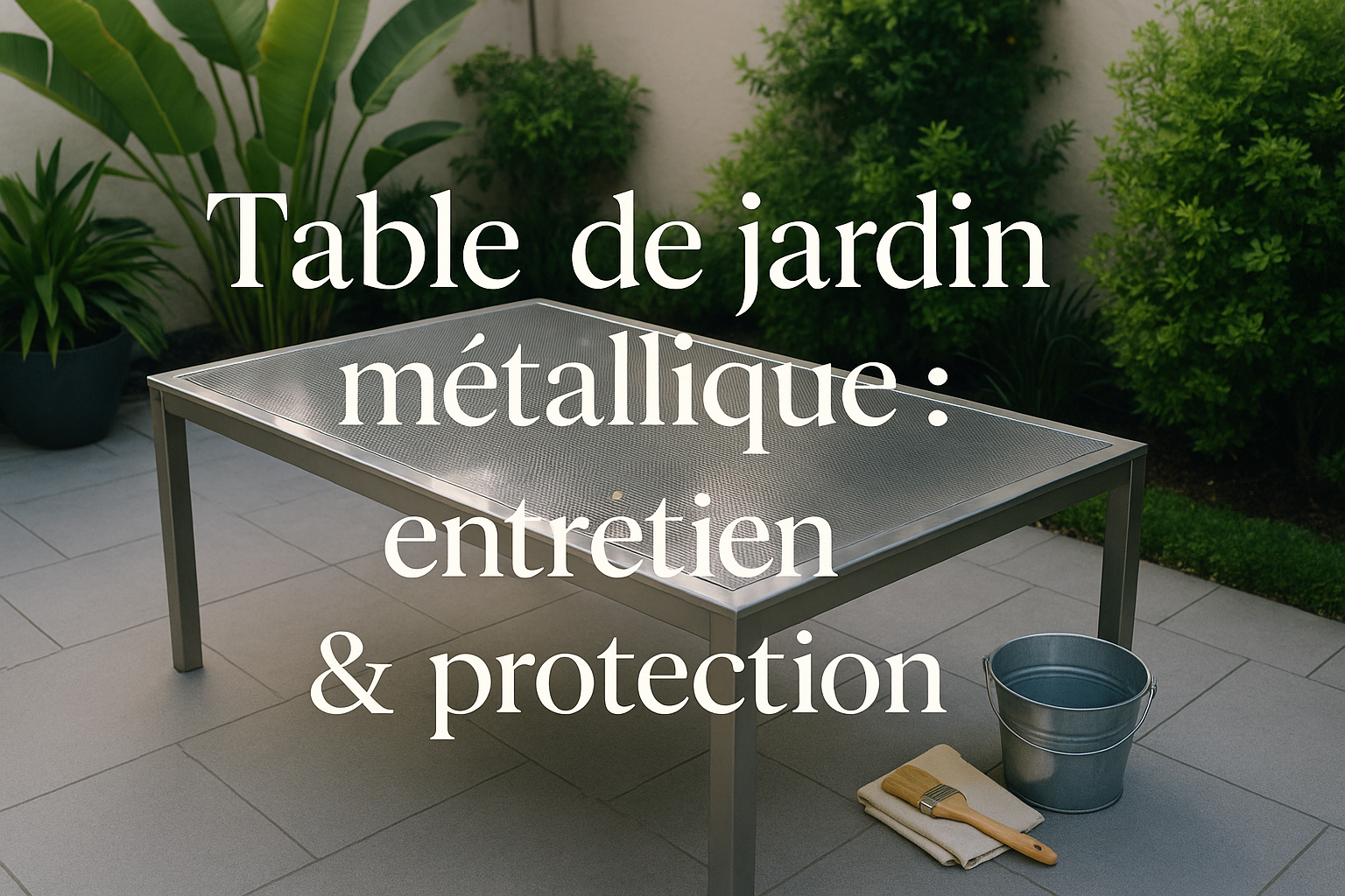 Astuce table jardin métallique : conseils et idées pour entretenir et sublimer votre mobilier