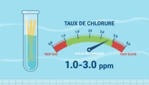 taux de chlore dans une piscine