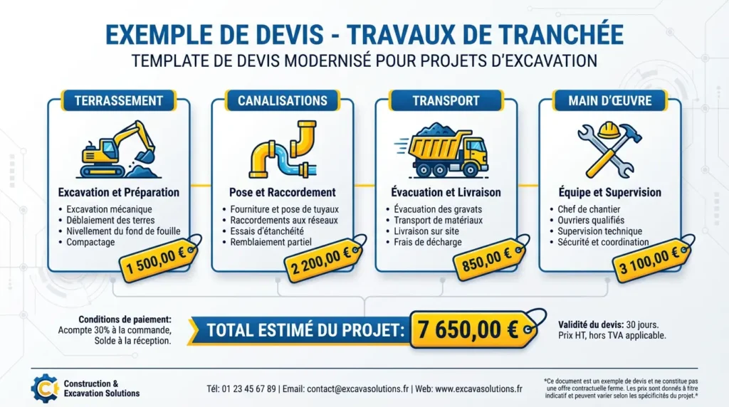 Devis tranchée