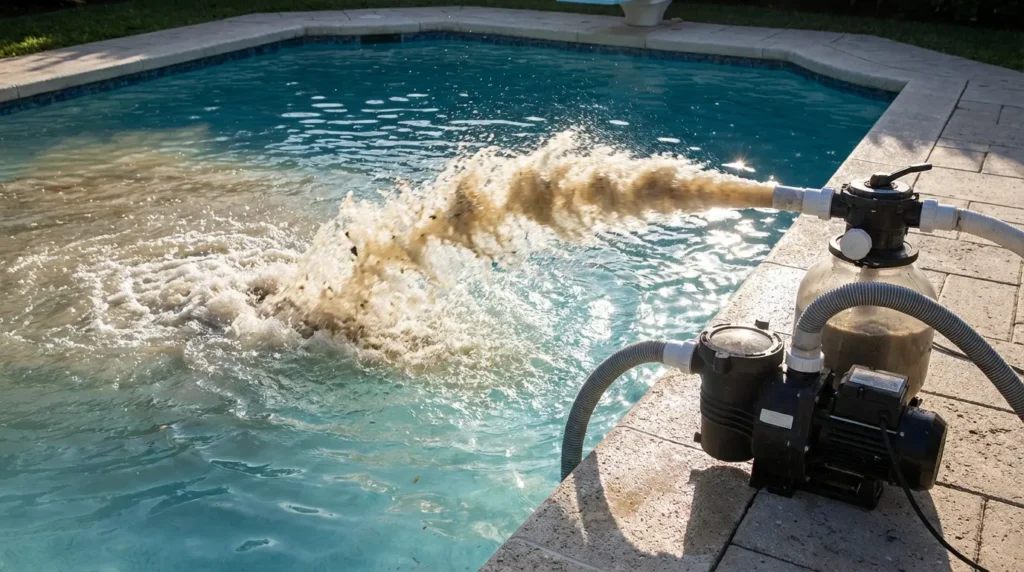 Pompe piscine rejette sable