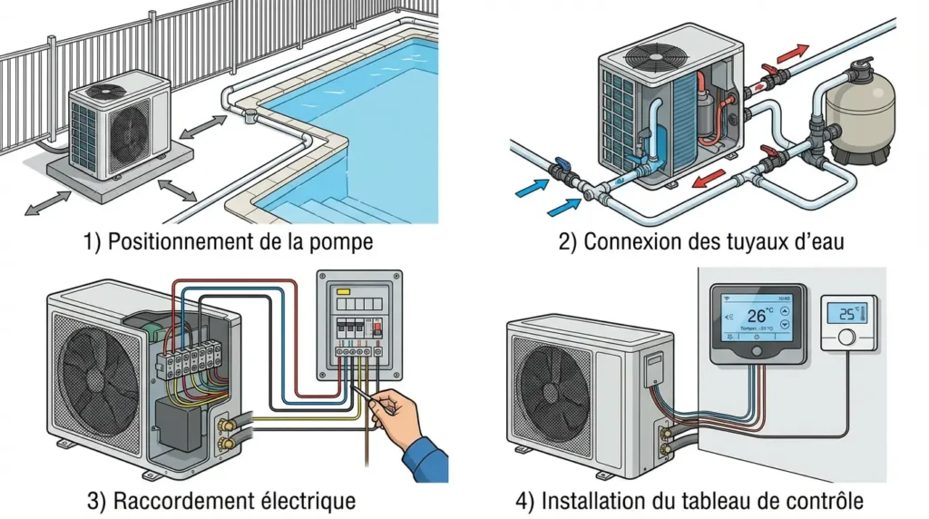 installer sa pompe à chaleur de piscine