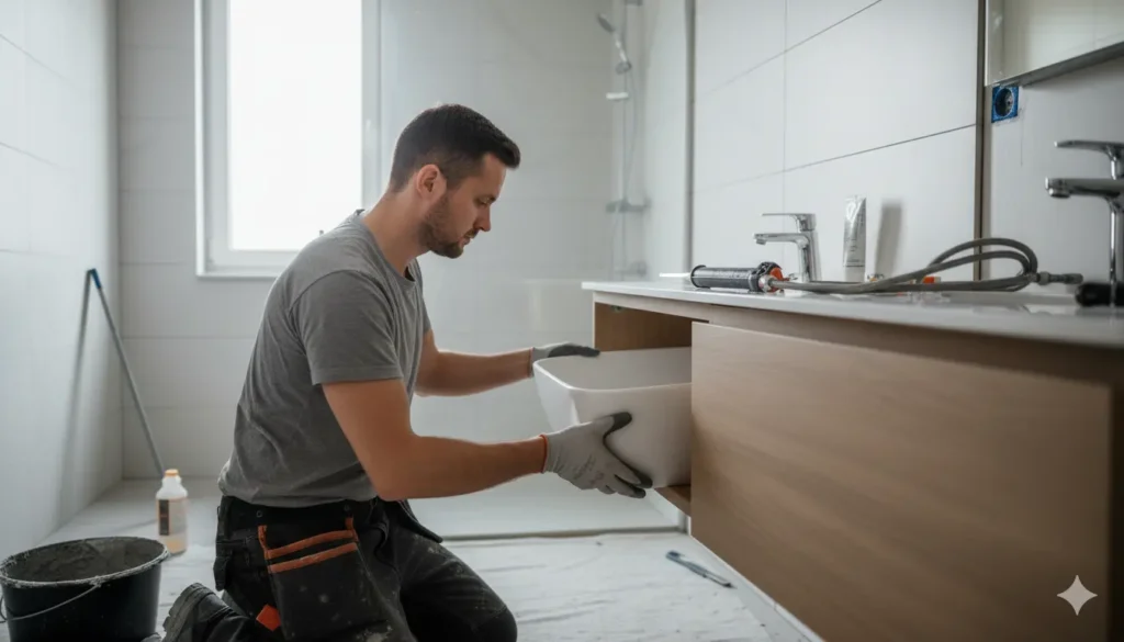 artisan salle de bain budget