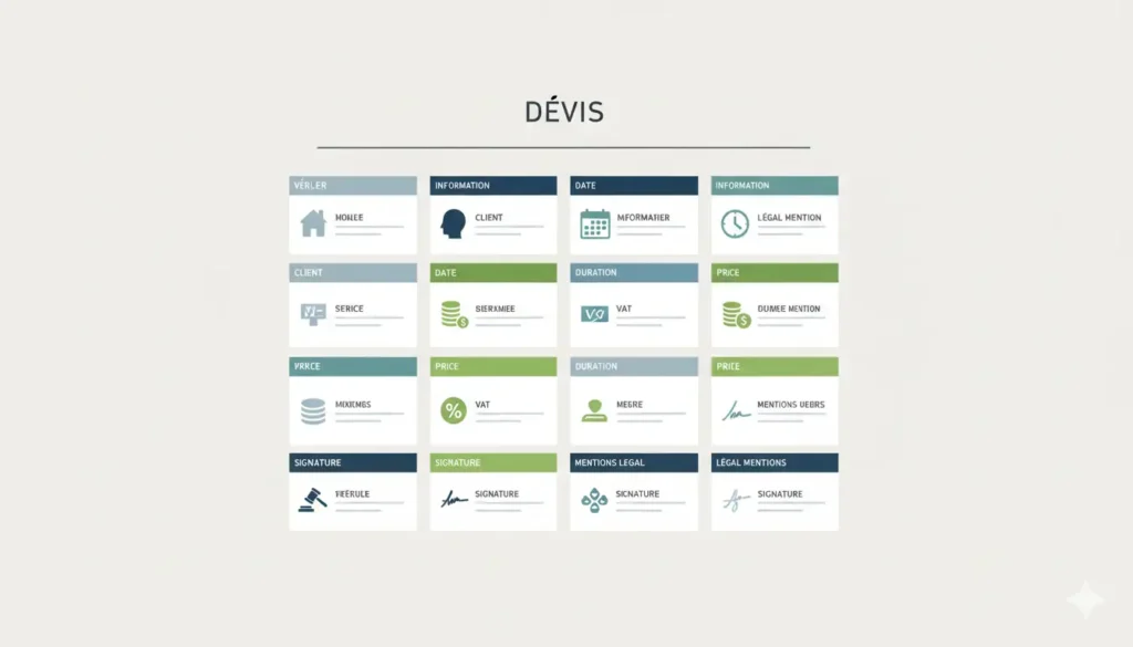 mentions obligatoires sur un devis