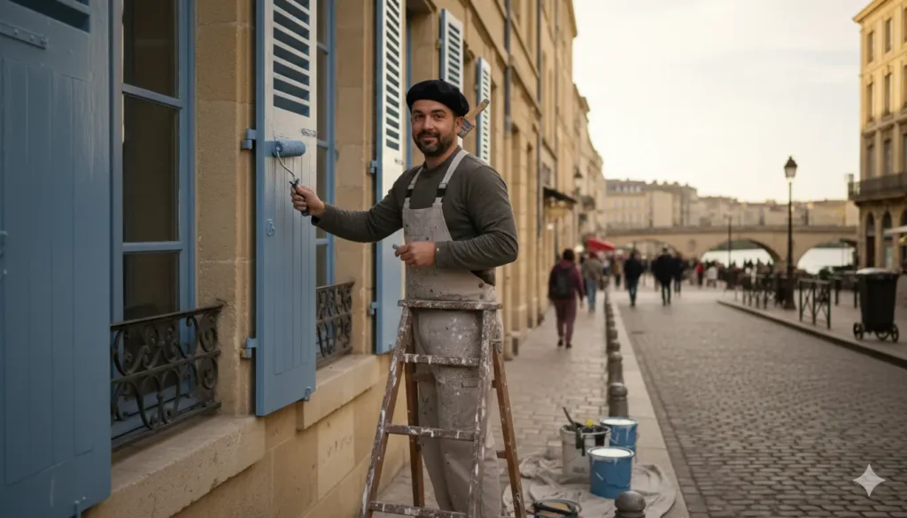 un artisan peintre à Bordeaux