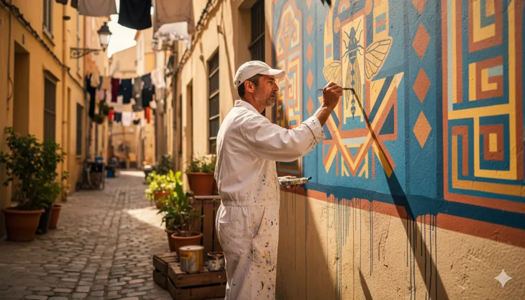 un artisan peintre à Marseille