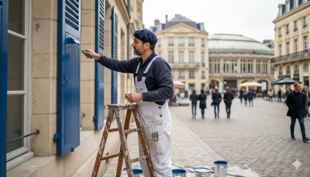 un artisan peintre à Nantes