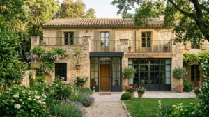 Maison ancienne magnifiquement rénovée avec jardin, alliant charme historique et design moderne.